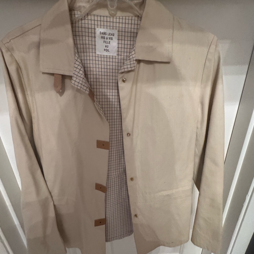 Tan Lightweight  Jacket with Classic Design